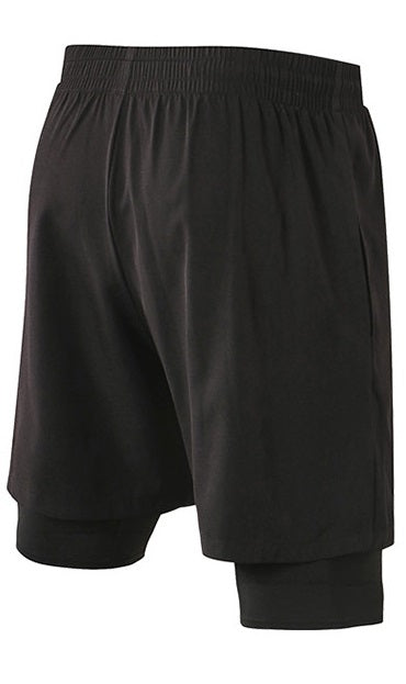 Men's 2-in-1 Gym Shorts – Quick-Dry Double Layer Training Shorts